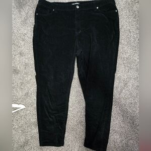 Joe Fresh Black Corduroy Trousers